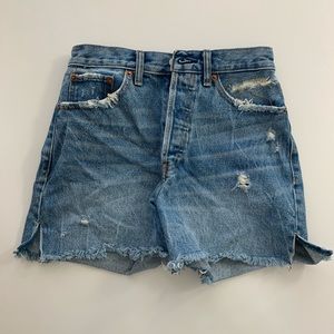 Abercrombie High-waisted Jean Shorts